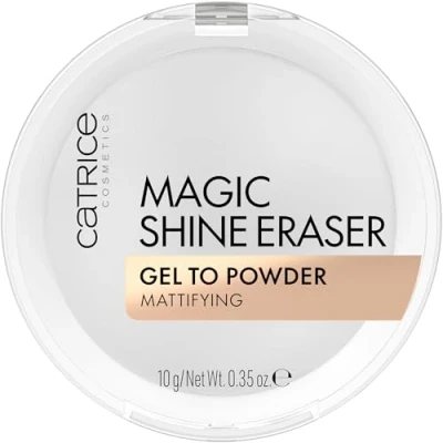 Abbildung von Catrice Magic Shine Eraser Gel To Powder, Nr. 010, Transparent, mattierend, porenverfeinernd, natürlich, für Mischhaut, vegan, ölfrei, ohne Parfüm, Alkohol, 1er Pack (10g)