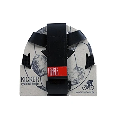 Abbildung von FAHRER Berlin KICKER Ballhalter Fussball (Größe 5) Basketball, schwarz, Fahrradzubehör