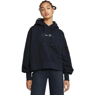 Abbildung von G STAR Gscript Oversized Hooded Kapuzenpullover, Damen, Größe: Large, Osaka blue