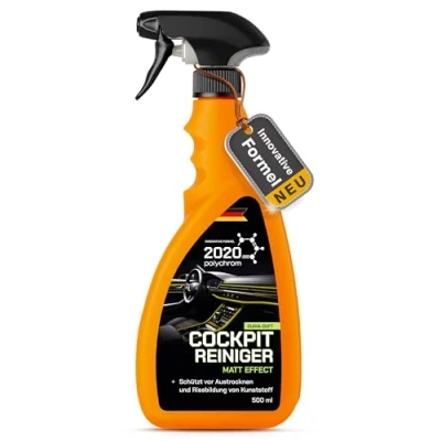 Abbildung von 2020 Polychrom Cockpit Reiniger 500 ml Matt Effekt, UV Schutz, Antistatik, Staubabweisend, Guava Duft Für Kunststoff, Vinyl und Armaturenbrett Reinigung