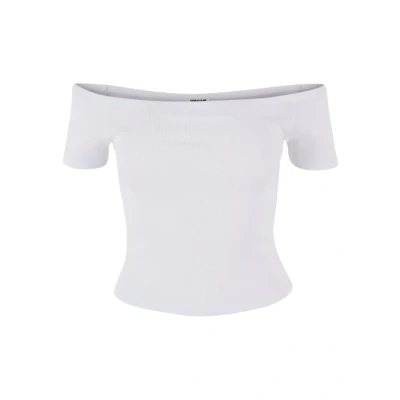 Abbildung von Urban Classics OFF Shoulder Tshirt basic, Damen, Größe: 4XL, White