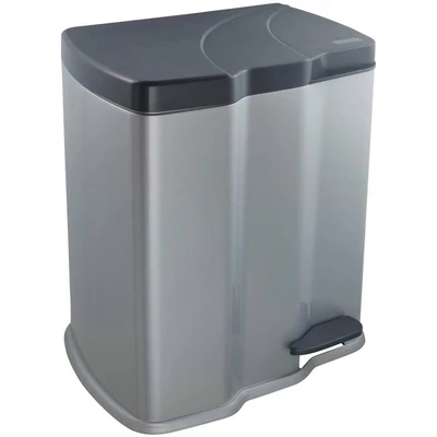 Abbildung von keeeper Mülleimer &quot;gunnar&quot;, 2 Behälter, Treteimer 7 l + 15 l, mit Abfallbehältern, Made in Europe