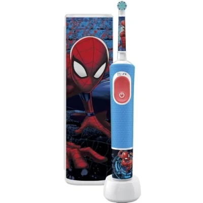 Abbildung von Oral B Vitality Pro Kids Spiderman Elektrische Zahnbürste mit Reiseetui, Rot, 1 Stück