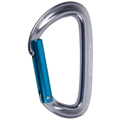 Abbildung von Camp Unisex Orbit Straight Gate Karabiner, Silber/Blau, Einheitsgröße