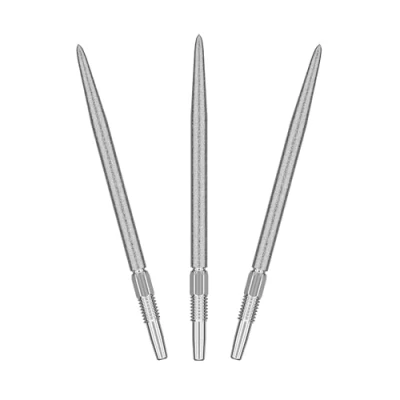 Abbildung von Target Darts Swiss Point SLK Luke Littler Dartspitzen (3er Pack Spitzen) 35MM Silber Raue strukturierte Dartspitzen, Ersatz Steeldarts Spitzen, Professionelles Dart Zubehör