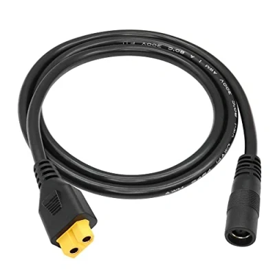 Abbildung von RIIEYOCA XT60 auf DC 8mm Steckeradapter, Buchse 7,9 mm x 0,9 14AWG Stromkabel, für tragbares Kraftwerk Solargenerator Solarpanel (1M/3Ft)