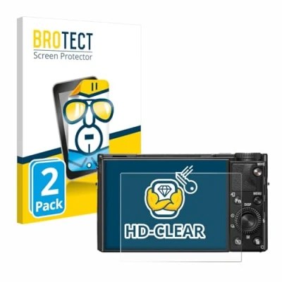 Abbildung von BROTECT (2 Stück Schutzfolie für Sony Cyber Shot DSC RX100 VII Displayschutz Folie Ultra Klar