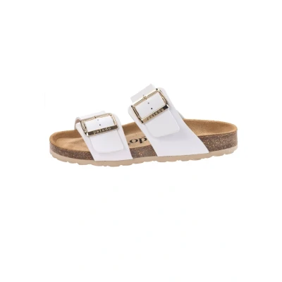 Abbildung von Palado Samos EGS Pantolette flach, Damen, Größe: 37, Weiß matt Schuhe