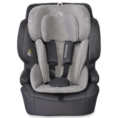 Abbildung von Lorelli Auto Kindersitz Andromeda mit Isofix i Size, Mitwachsender Autositz für Kinder von 76 150 cm, Babysitz, Autokindersitz, Einstellbare Kopfstütze, 5 Punkt Sicherheitsgurt, hellgrau