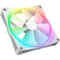 Abbildung von NZXT F140 RGB Duo 140mm doppelseitiger Lüfter 20 einzeln adressierbare LEDs Ausgeglichener Airflow und statischer Druck Fluiddynamisches Lager Weiß
