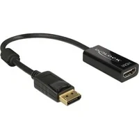 Abbildung von DELOCK Adapterkabel DisplayPort 1.2 Stecker &gt; HDMI Buchse schwarz 4K Passiv, 62609