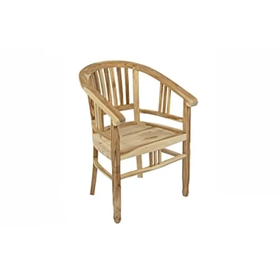 Abbildung von SAM Gartensessel Moreno, Teakholz massiv, Gartenstuhl mit Armlehnen, Sessel für Balkon, Terrasse, Wintergarten &amp; Garten, pflegeleichtes Gartenmöbel, Unikat
