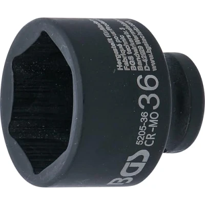 Abbildung von BGS 5205 36 Kraft Steckschlüssel Einsatz Sechskant 12,5 mm (1/2&quot;) SW