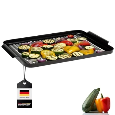 Abbildung von bremermann Grillplatte MAXI, Grillpfanne, antihaftbeschichtet