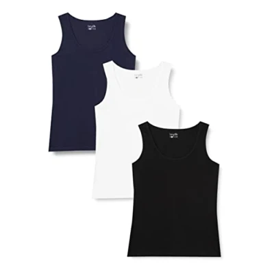 Abbildung von Berydale Damen Bd161 Top, Weiß/Dunkelblau/Schwarz, XXL EU
