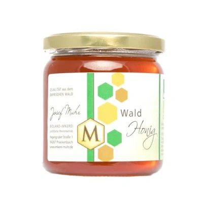 Abbildung von Josef Muhr Bio Waldhonig Tannenhonig, Honig direkt vom regionalen Imker, 500 g Glas