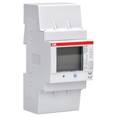 Abbildung von KWh Zähler, 3 polig+Null, Direktzähler Klasse 1, 40A, 230/400V AC, MID, 1000Puls/kwh, 54mm breit