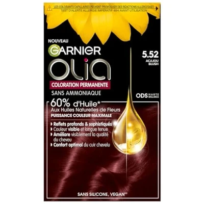 Abbildung von Garnier Olia Haarfarbe 5.52 Mahagoni, Blush, 120 g