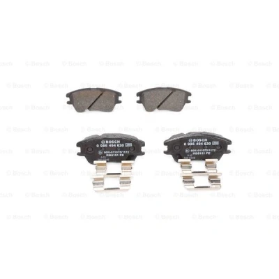 Abbildung von BOSCH 0 986 494 630 Bremsbelagsatz Low Metallic mit akustischer Verschleißwarnung Anti Quietsch Blech Feder HYUNDAI: Atos