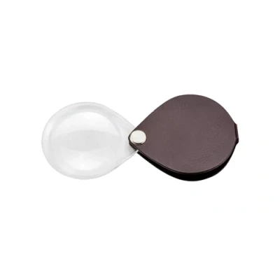 Abbildung von Eschenbach Optik Lupe Einschlaglupe classic, Vergrößerung 3,5 x, Durchmesser 50mm, rund, burgunderrot