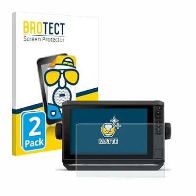 Abbildung von BROTECT Entspiegelungs Schutzfolie für Garmin ECHOMAP UHD2 9&quot; (2 Stück) Matte Displayschutz Folie, Anti Reflex, Fingerprint