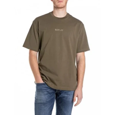 Abbildung von Replay Tshirt basic, Herren, Größe: Large, Mud