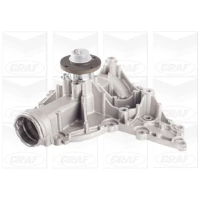 Abbildung von GRAF PA1098 Wasserpumpe mit Dichtung mechanisch Stahlblech für Keilrippenriementrieb MERCEDES BENZ: Sprinter 3.5 T Kastenwagen, Viano, Vito Bus