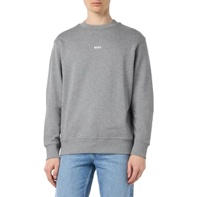 Abbildung von BOSS Sweatshirt, Herren, Größe: Small, Light pastel grey