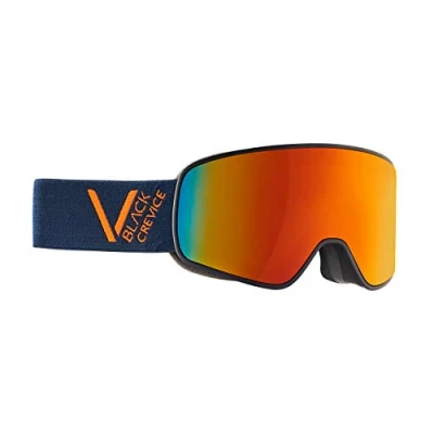 Abbildung von Black Crevice Skibrille Schladming Doppelscheibe, Anti Fog Beschichtung, UV400 Schutz (Navy/orange/orange, L (Kopfumfang 58 61 cm))…