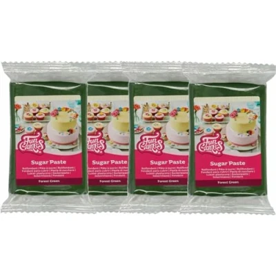 Abbildung von FunCakes Fondant Forest Green 4er Pack (4 x 250 g)