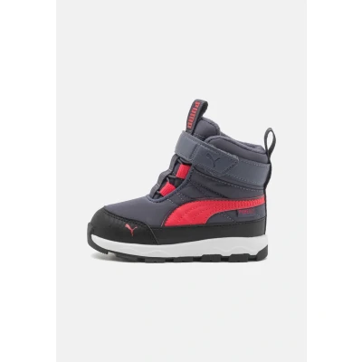 Abbildung von Puma Evolve Puretex Unisex Snowboot/Winterstiefel für Kinder, Größe: 20, Galactic gray/tart cherry/black Schuhe