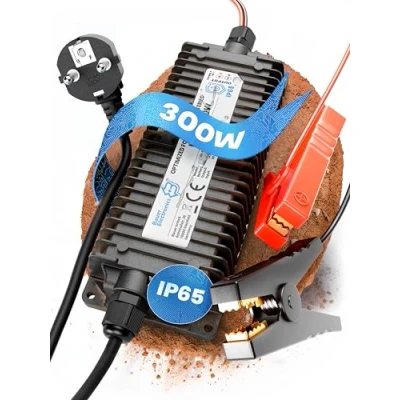 Abbildung von Bauer Electronics 36V Batterie Ladegerät LiFePO4 43,8V 6,8A 300W Optimiert für Lithium Eisenphosphat Akku Auto Charger Wasserdicht