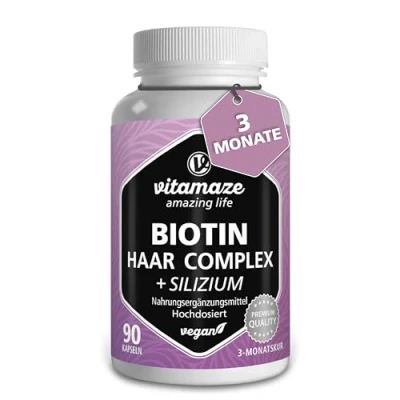 Abbildung von Biotin Haar Vitamine Komplex hochdosiert +Silizium Kapseln 90 St