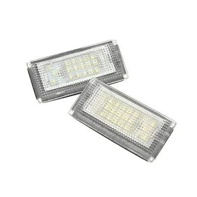 Abbildung von GOFORJUMP Kfz LED Kennzeichenbeleuchtung 12V Compatible with BMW S R50 R52 R53 Zubehör 2X Weiß SMD Kennzeichen Lampen Kit