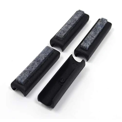 Abbildung von Design61 Filzgleiter 4er Set Stuhlgleiter Bodenschongleiter Ø 15 16 mm Silencer Möbelgleiter Klemmschalengleiter mit geräuschdämpfender Filzgleitfläche