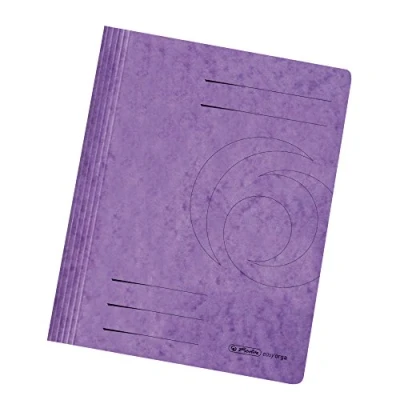Abbildung von herlitz 10902948 Schnellhefter A4 Quality, violett, kaufmännische und Behördenheftung, 25 Stück