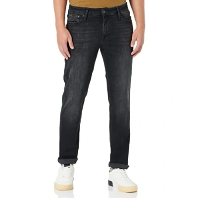 Abbildung von Jack &amp; Jones Regular fit Jeans Herren Hose Schwarz JJICLARK JJORIGINAL JOS 201