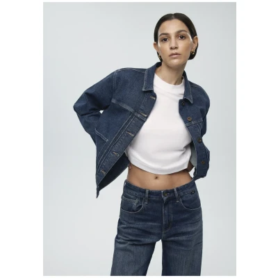 Abbildung von Mavi Jeansjacke, Damen, Größe: Large, Mid used denim
