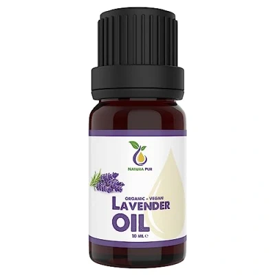 Abbildung von Lavendelöl BIO 10ml 100% naturreines Ätherisches Öl, vegan Lavender Oil (Lavandula Latifolia) für guten Schlaf oder Duftlampe Aroma Diffuser Öl