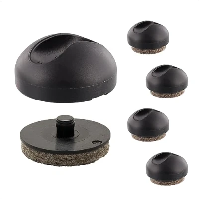 Abbildung von Wagner Bodenschoner/Bodenschützer für Hairpin Legs Ø 30 x 20 mm Rohre 9 mm, hochwertiger Kunststoff, schwarz, mit austauschbaren QuickClick Gleitern 12393199