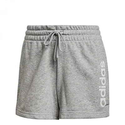 Abbildung von adidas Performance kurze Sporthose, Damen, Größe: Medium, Medium grey heather/white