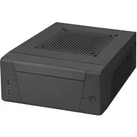Abbildung von SilverStone Technology SST ML10B Milo Mini ITX kompaktes HTPC Desktop Gehäuse, modulares Design, Inklusive VESA Montageplatte, schwarz