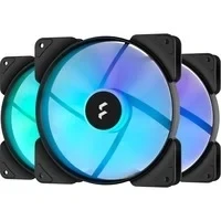 Abbildung von Fractal Design Aspect 14 RGB PWM Black Frame 3 Pack [140mm Gehäuselüfter]