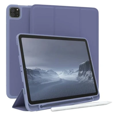 Abbildung von EAZY Case Schutzhülle mit Stifthalter für iPad Pro 11&quot; (2018/2020/2021/2022) 11 Zoll Hülle Stifthalterung Tablet Cover Touchpen Smartcase aufstellbar Klappcase Auto Sleep Wake Up EIS Blau
