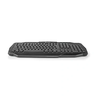 Abbildung von Wired Gaming Keyboard USB 2.0 Folientasten LED US international Layout Stromversorgung über Netzkabellänge: 1.50 m