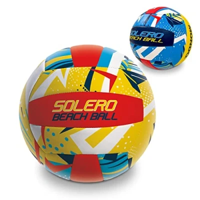 Abbildung von Mondo Toys Spielball Volleyball SOLERO Größe 5 Indoor, Outdoor, Beach, PVC Sponge Soft Touch 13457