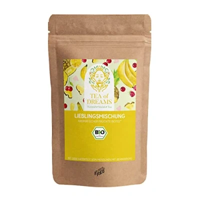 Abbildung von Früchtetee Bio &quot;Lieblingsmischung&quot; naturbelassene Früchteteemischung loser Tee 220g