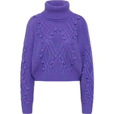 Abbildung von caneva Women&#039;s Strick Rollkragenpullover, Lila, XS/S