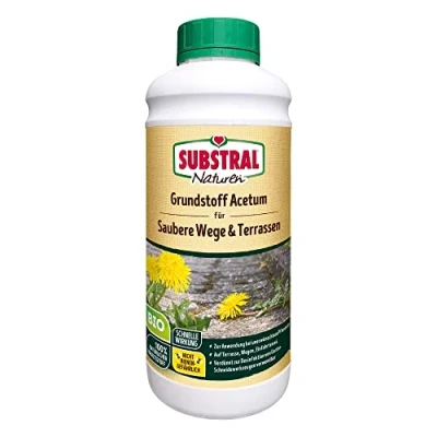 Abbildung von Substral Naturen Grundstoff Acetum, unterstützt die Unkrautbeseitigung auf Wegen, Terrassen oder Hauszufahrten, 1 L
