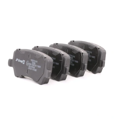 Abbildung von JP GROUP 1563700810 Bremsbelagsatz Hinterachse exkl. Verschleißwarnkontakt LAND ROVER: Range Rover Evoque, FORD: S Max Mk1, VOLVO: XC60 I
